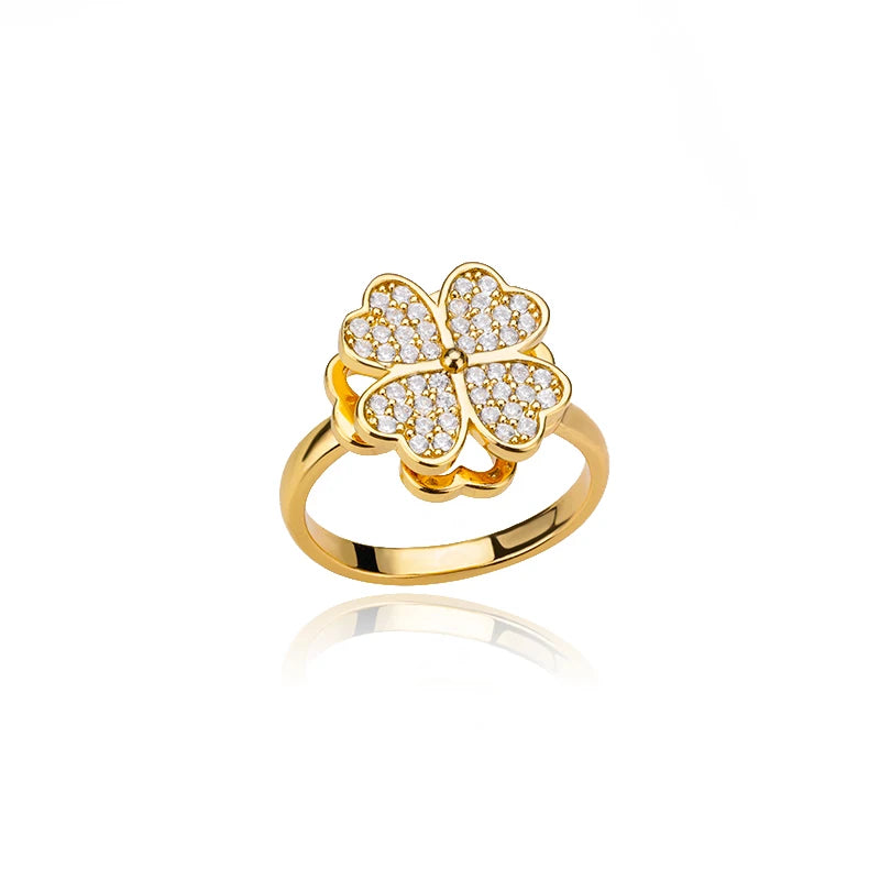 Stainless Steel Rings for Women Gold Color Couple Heart Ring 2025 Trend New in Wedding Aesthetic Luxury Jewelry Anillos Mujer