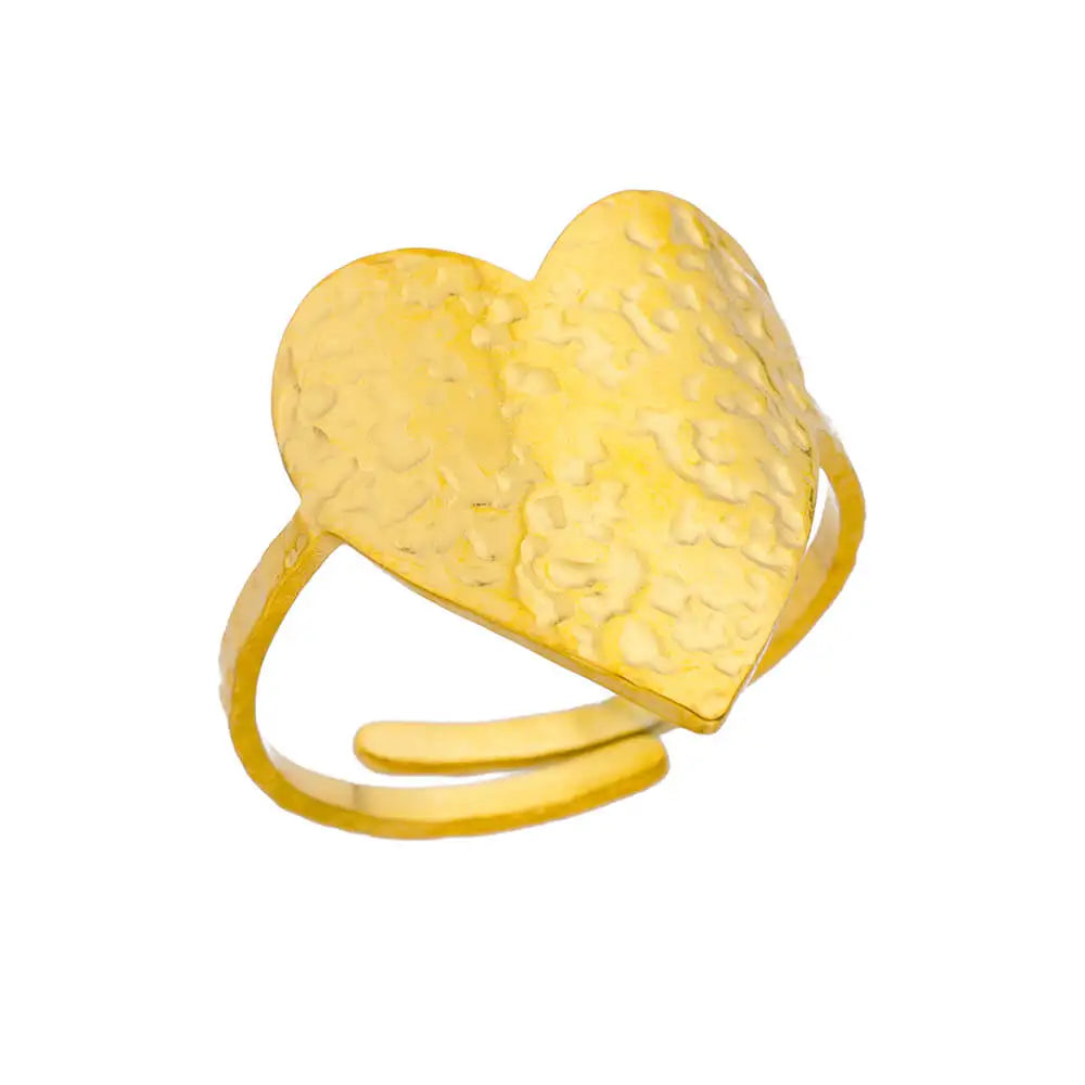 Stainless Steel Rings for Women Gold Color Couple Heart Ring 2025 Trend New in Wedding Aesthetic Luxury Jewelry Anillos Mujer