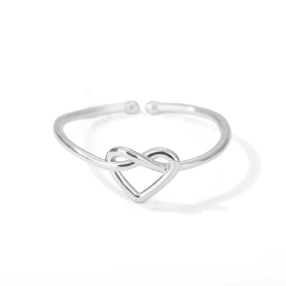 Stainless Steel Rings for Women Gold Color Couple Heart Ring 2025 Trend New in Wedding Aesthetic Luxury Jewelry Anillos Mujer