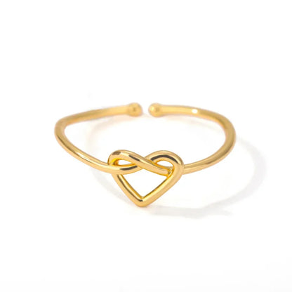 Stainless Steel Rings for Women Gold Color Couple Heart Ring 2025 Trend New in Wedding Aesthetic Luxury Jewelry Anillos Mujer
