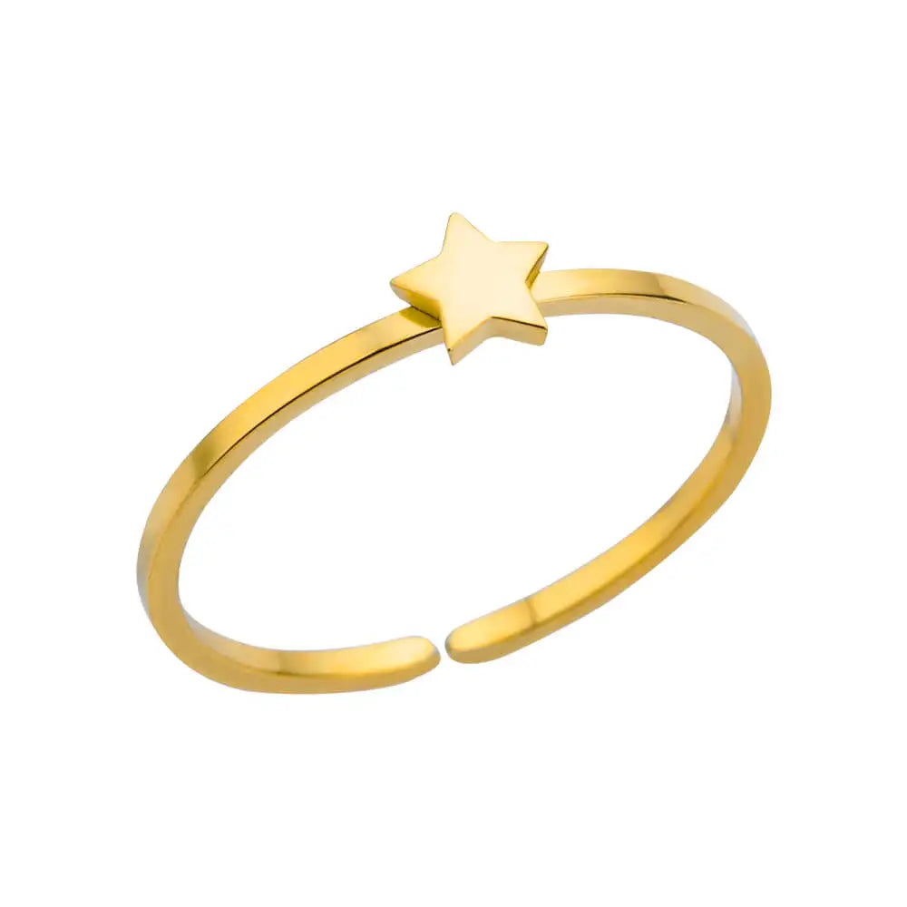 Stainless Steel Rings for Women Gold Color Couple Heart Ring 2025 Trend New in Wedding Aesthetic Luxury Jewelry Anillos Mujer