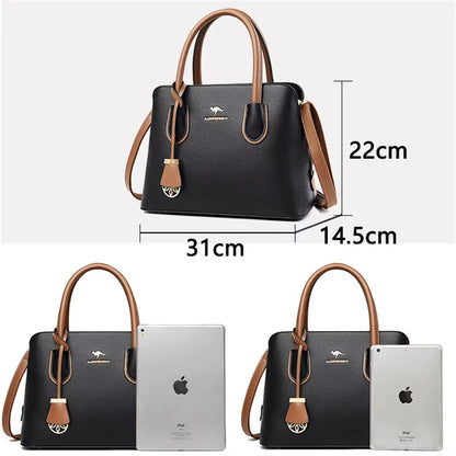 Sacs à main de luxe en cuir à 2 couches - Grande capacité - Haute qualité