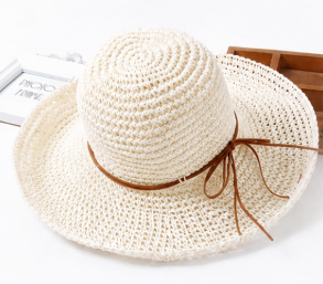 Chapeau de soleil pliable pour femme