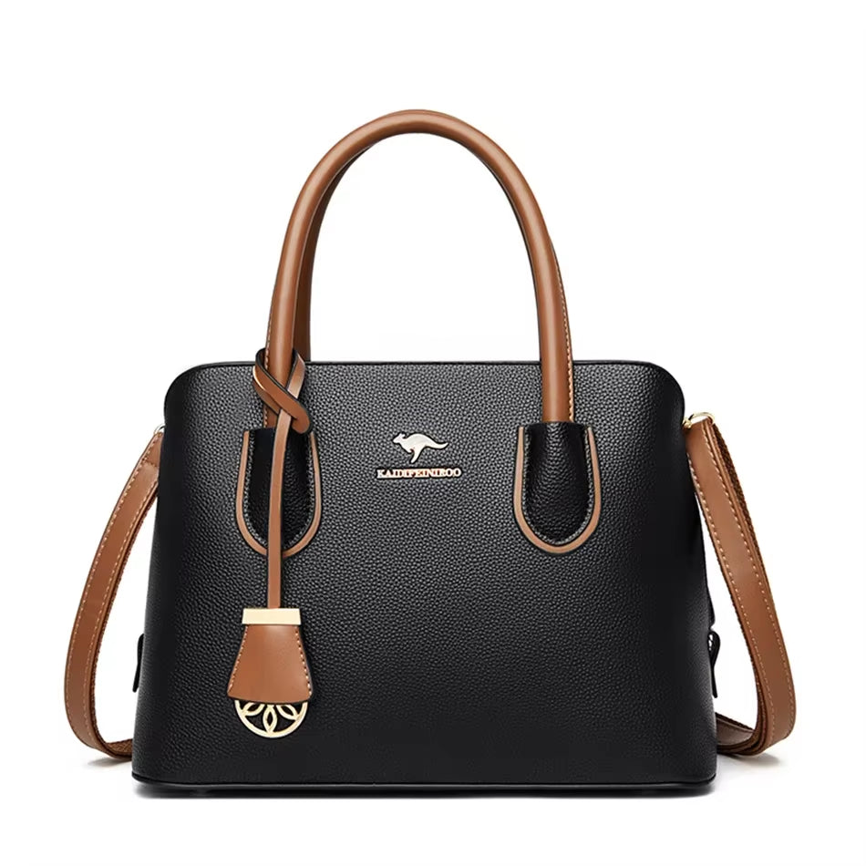 Sacs à main de luxe en cuir à 2 couches - Grande capacité - Haute qualité