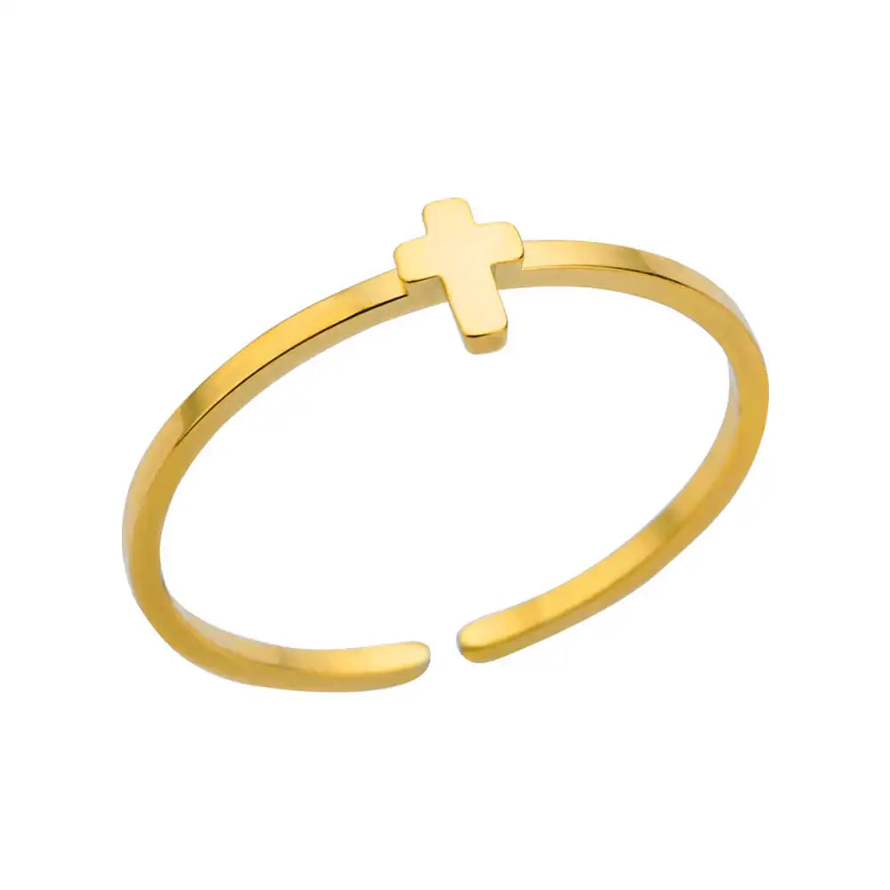 Stainless Steel Rings for Women Gold Color Couple Heart Ring 2025 Trend New in Wedding Aesthetic Luxury Jewelry Anillos Mujer