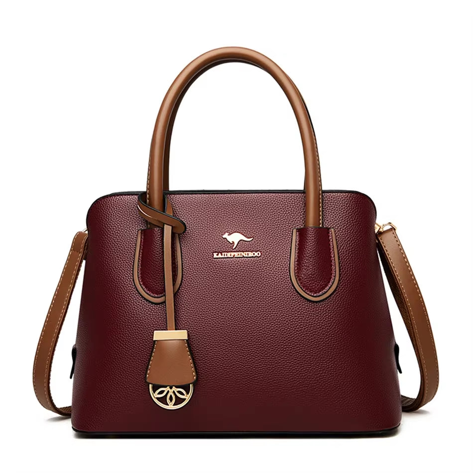 Sacs à main de luxe en cuir à 2 couches - Grande capacité - Haute qualité