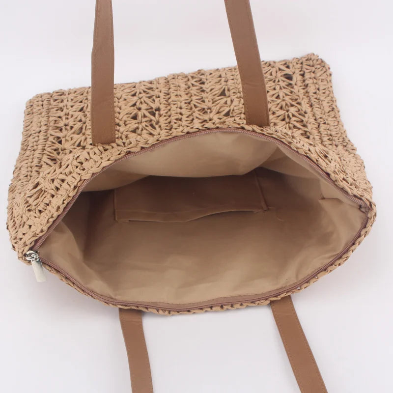 Sacs d'épaule à la mode en rotin et osier tressé